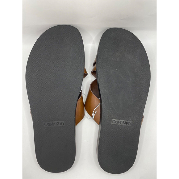 Men\'s Calvin Klein Brown Sandals/Slides Size 12 main image 8